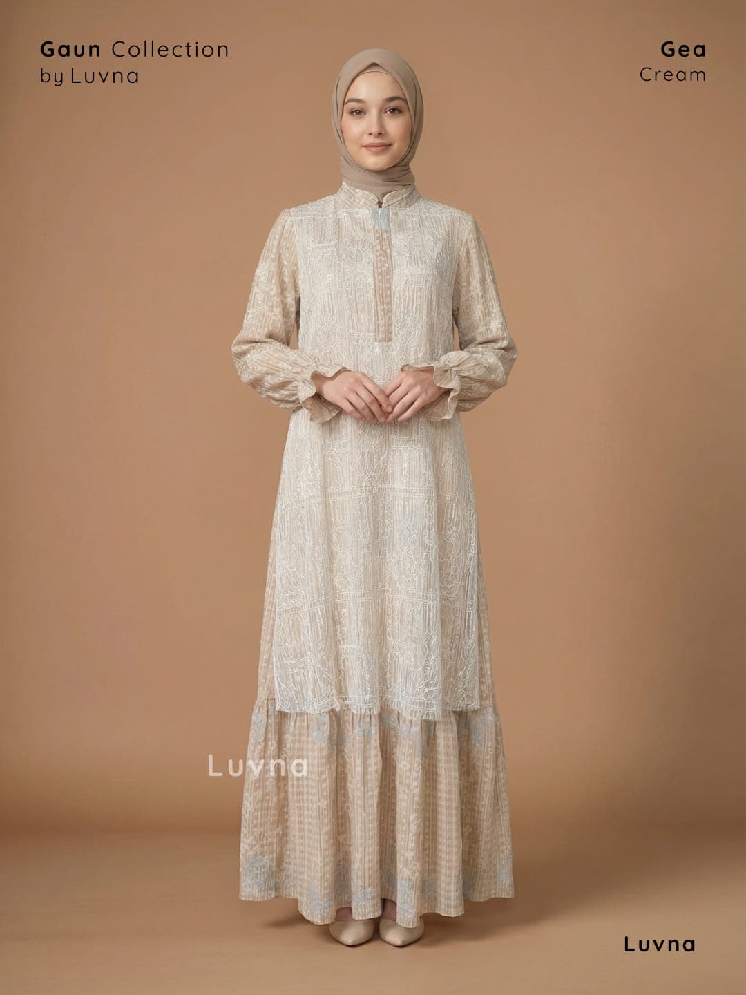 Luvna Gea Gaun Dress - Ceruty Full Chantily 2