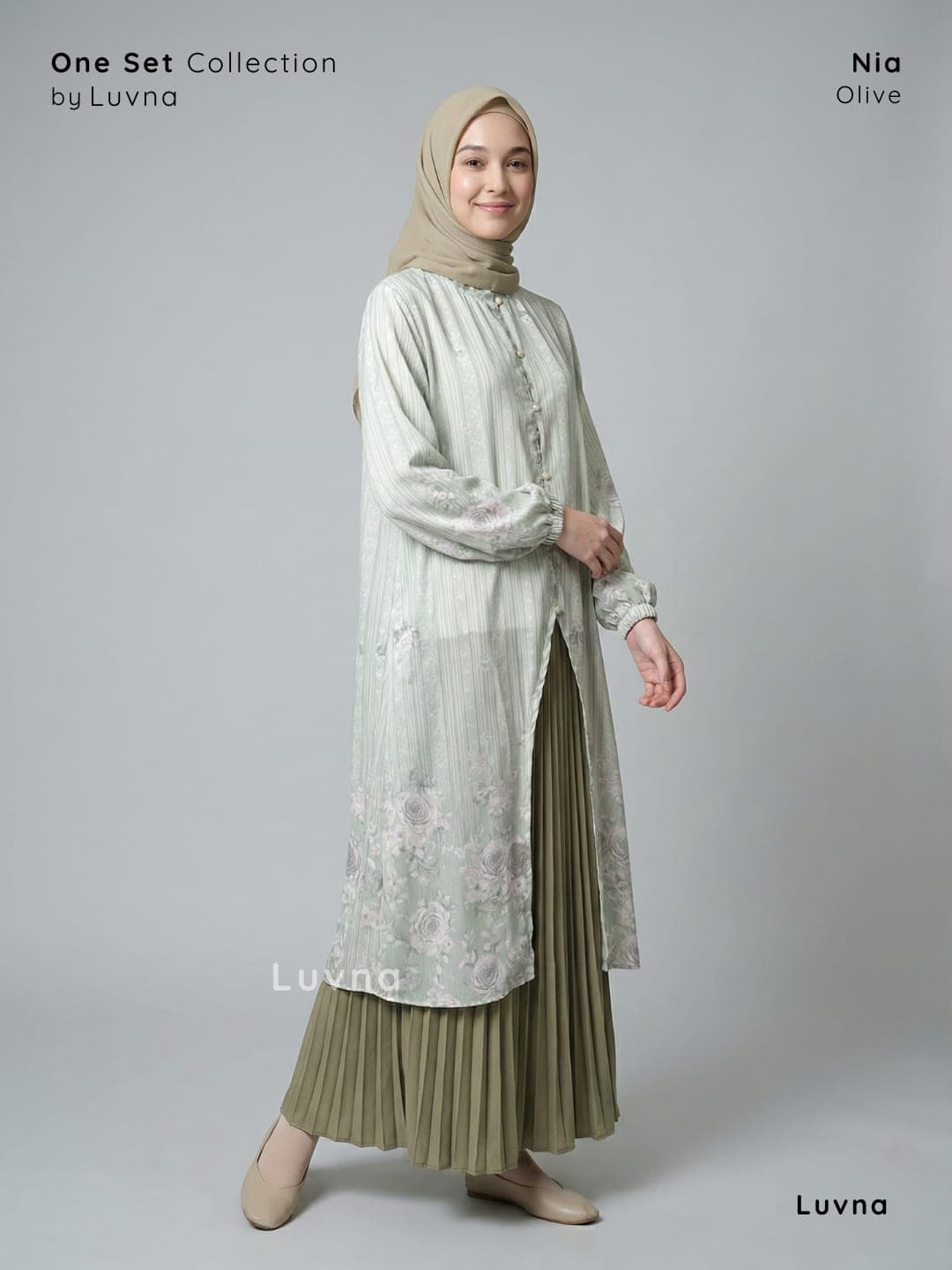 Luvna Nia One Set Ceruty-Rok Plisket Premium 1