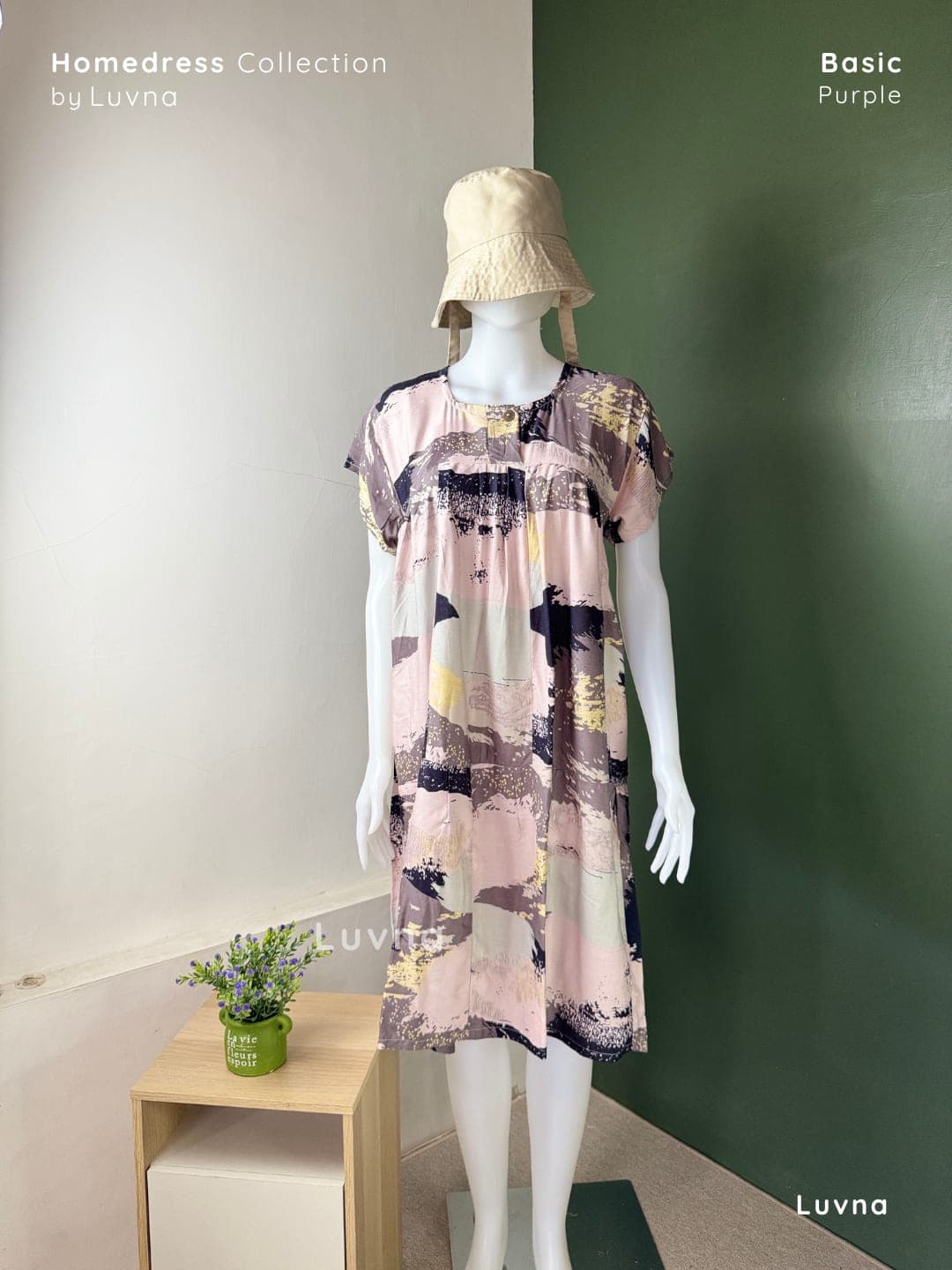 Luvna Basic Homedress Potong-Daster Busui 3