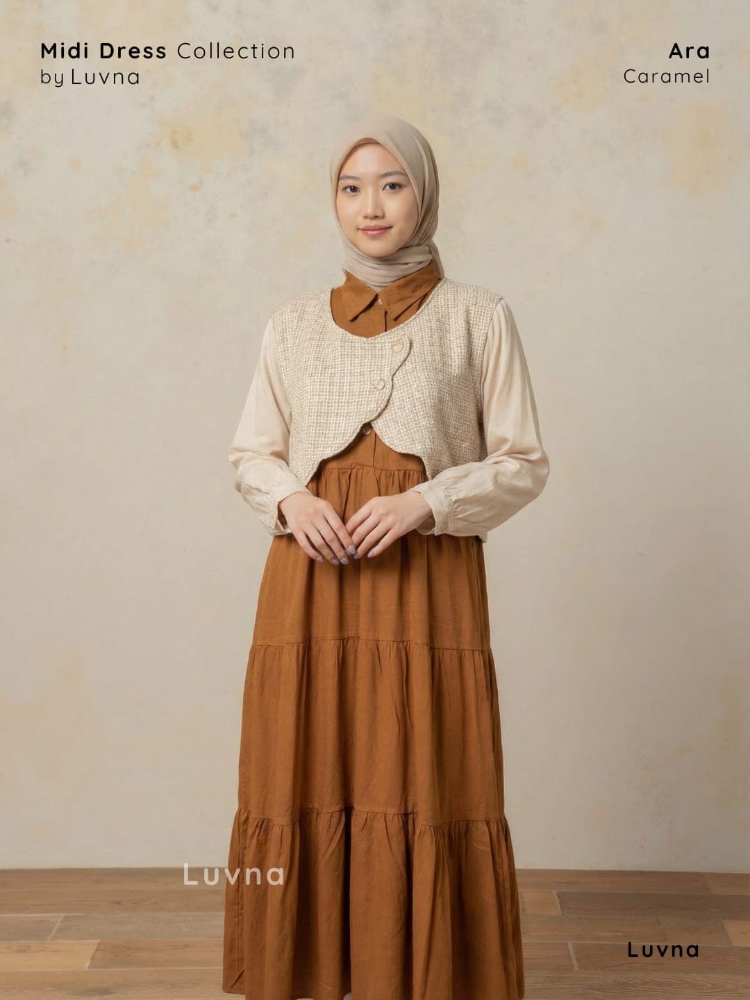 Luvna Ara Petite Midi Dress- Rayon Twill Premium 2